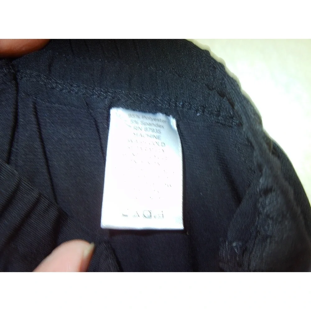 Susan Graver Size 3X Pull On Swim Skort Black‎ Stretch Elastic Waist Women's